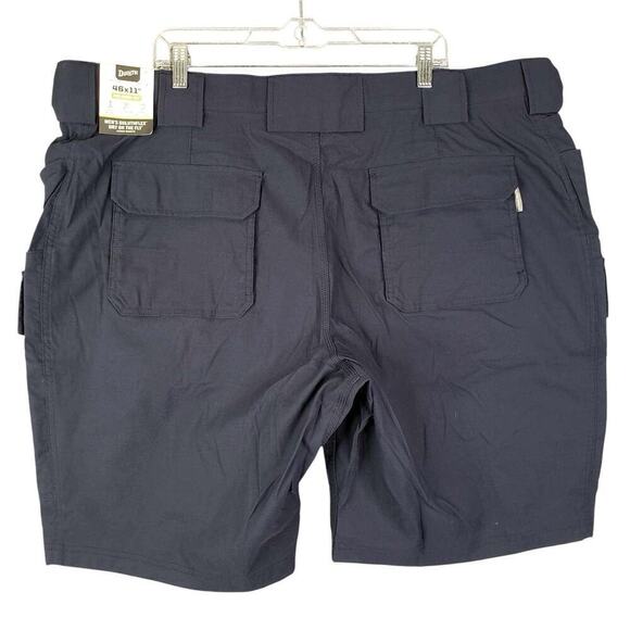 Duluth Trading Co Shorts Cargo Mens Size 46 Navy Blue Flex Canvas Relaxed New - Picture 3 of 11